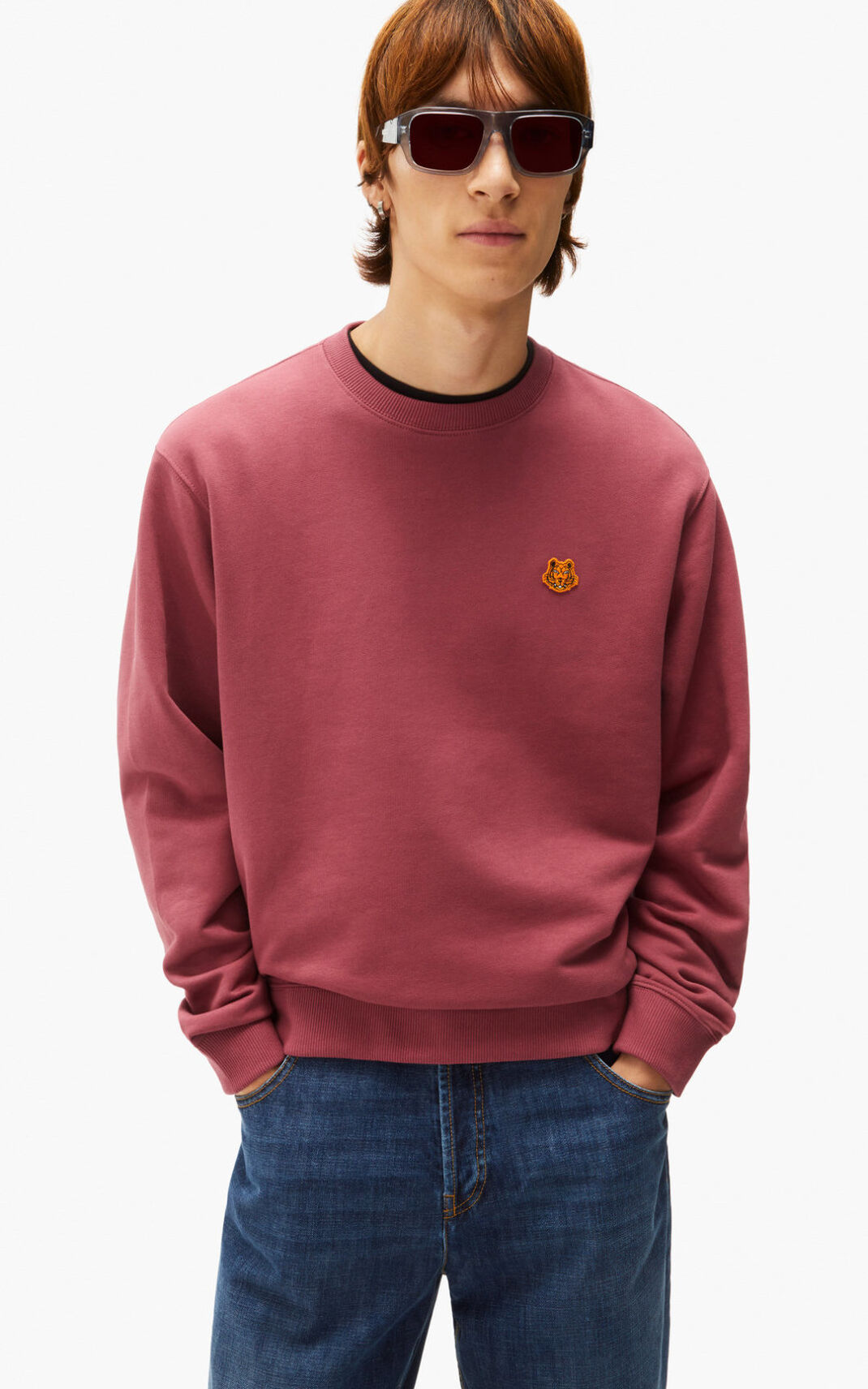 Sweatshirt Kenzo Tiger Crest Masculino - Pretas | 841DKLXHN